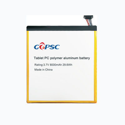 3.7V8000mAh Bateria de alumínio de polímero para tablet PC